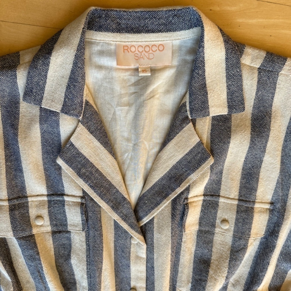 Rococo Sand striped dress, XS,  CB2004 - Picture 3 of 6